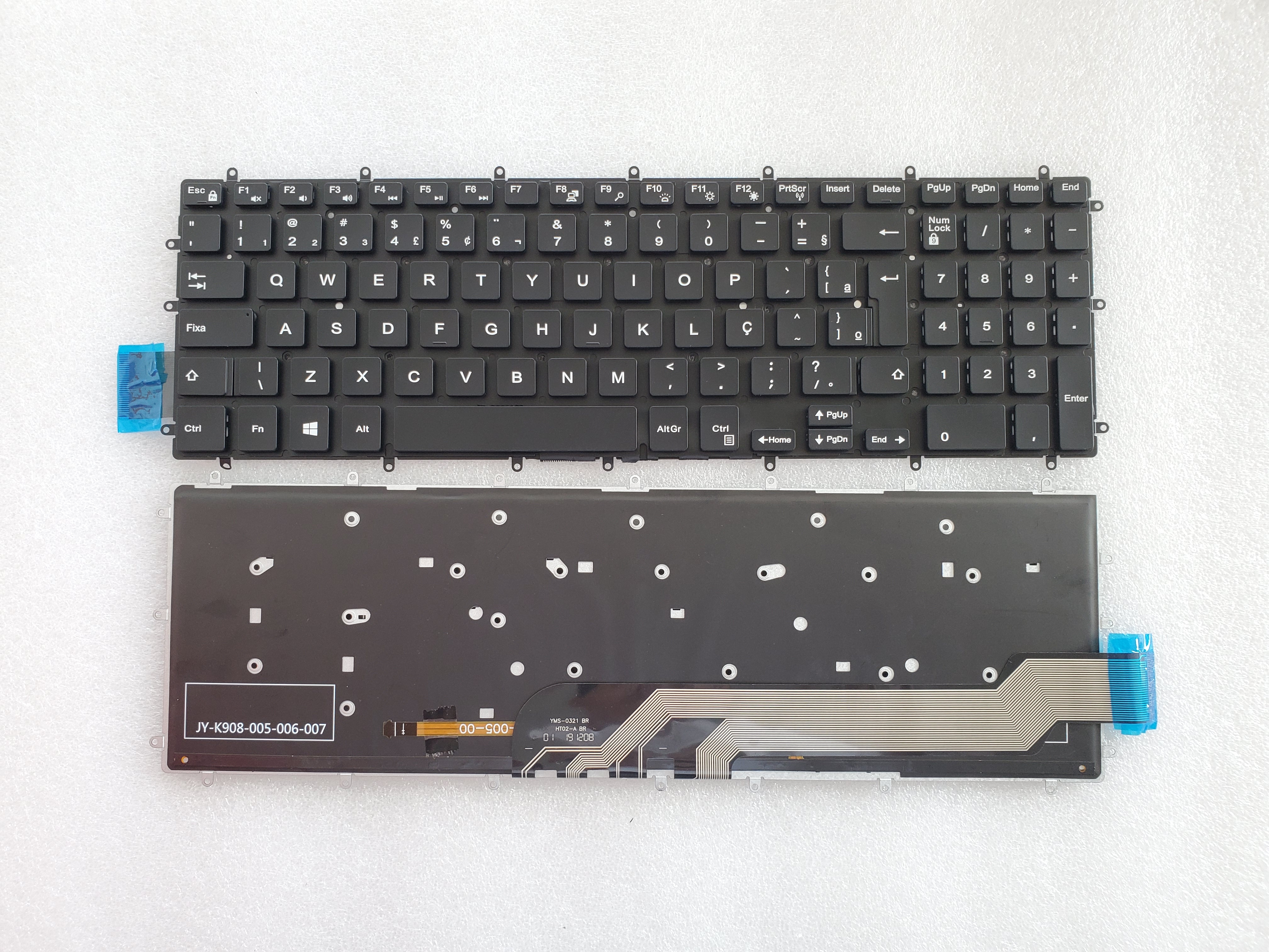 Picture of New Replacement Laptop Keyboard For DELL 7566 BLACK Backlit (OEM) BR Layout
